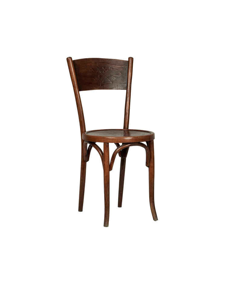 Embossed Wood Chair