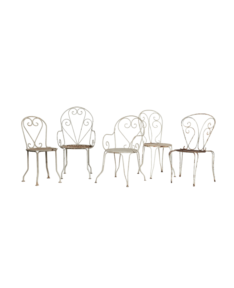 Heart Garden Chair - White Assorted