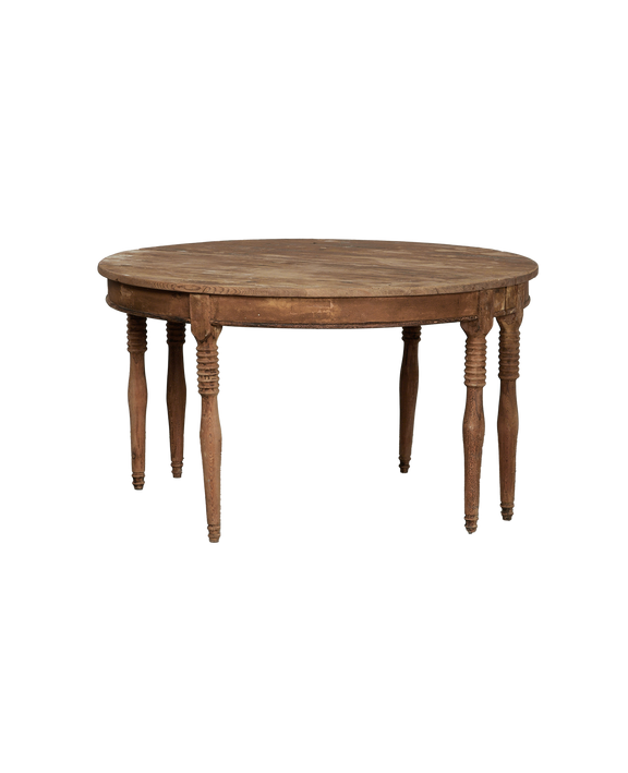 Turn Leg Dining Table - Round
