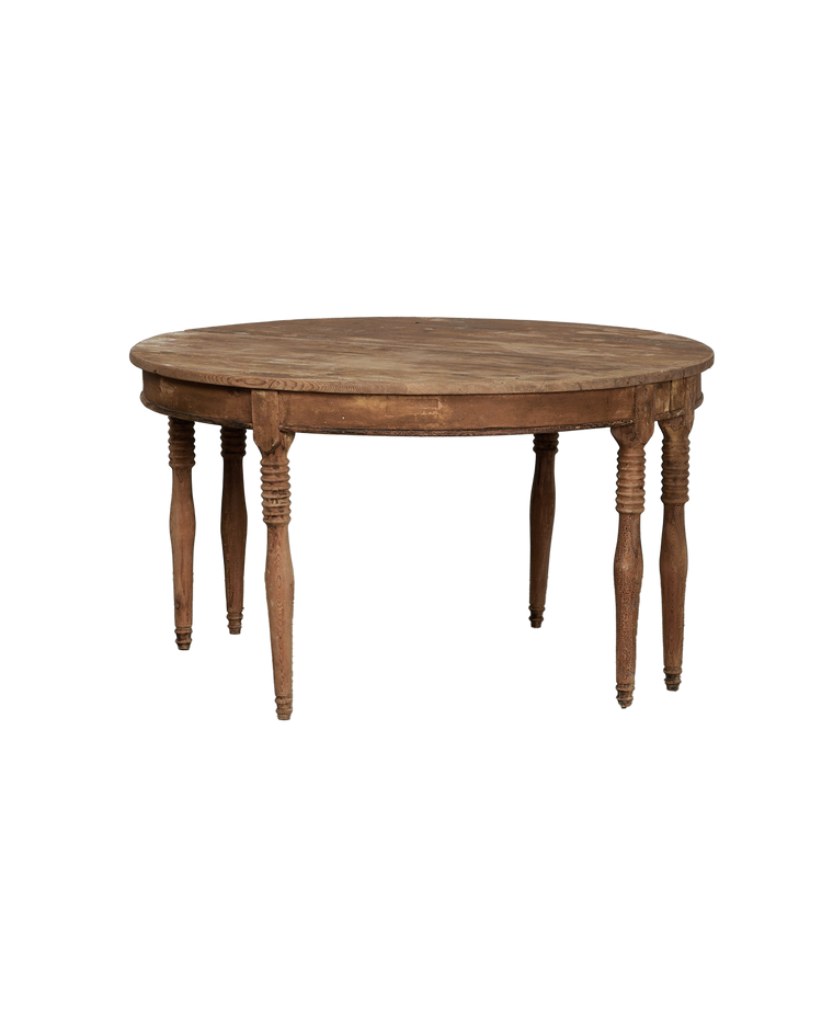 Turn Leg Dining Table - Round