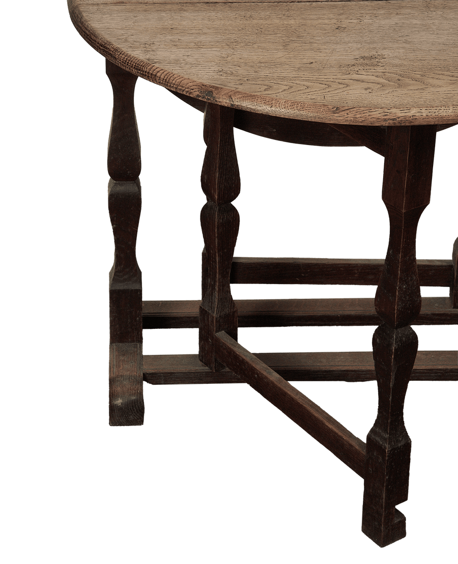 Vintage Gate Leg Table from France made of Wood