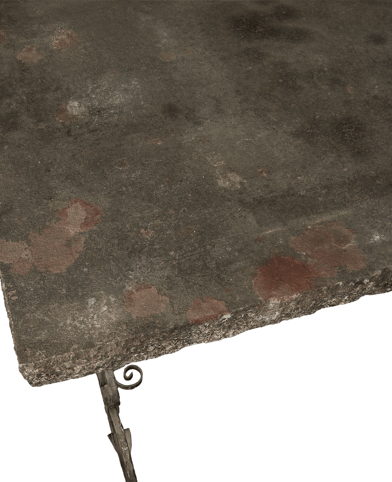 Vintage Bluestone Bistro Table from France made of Stone