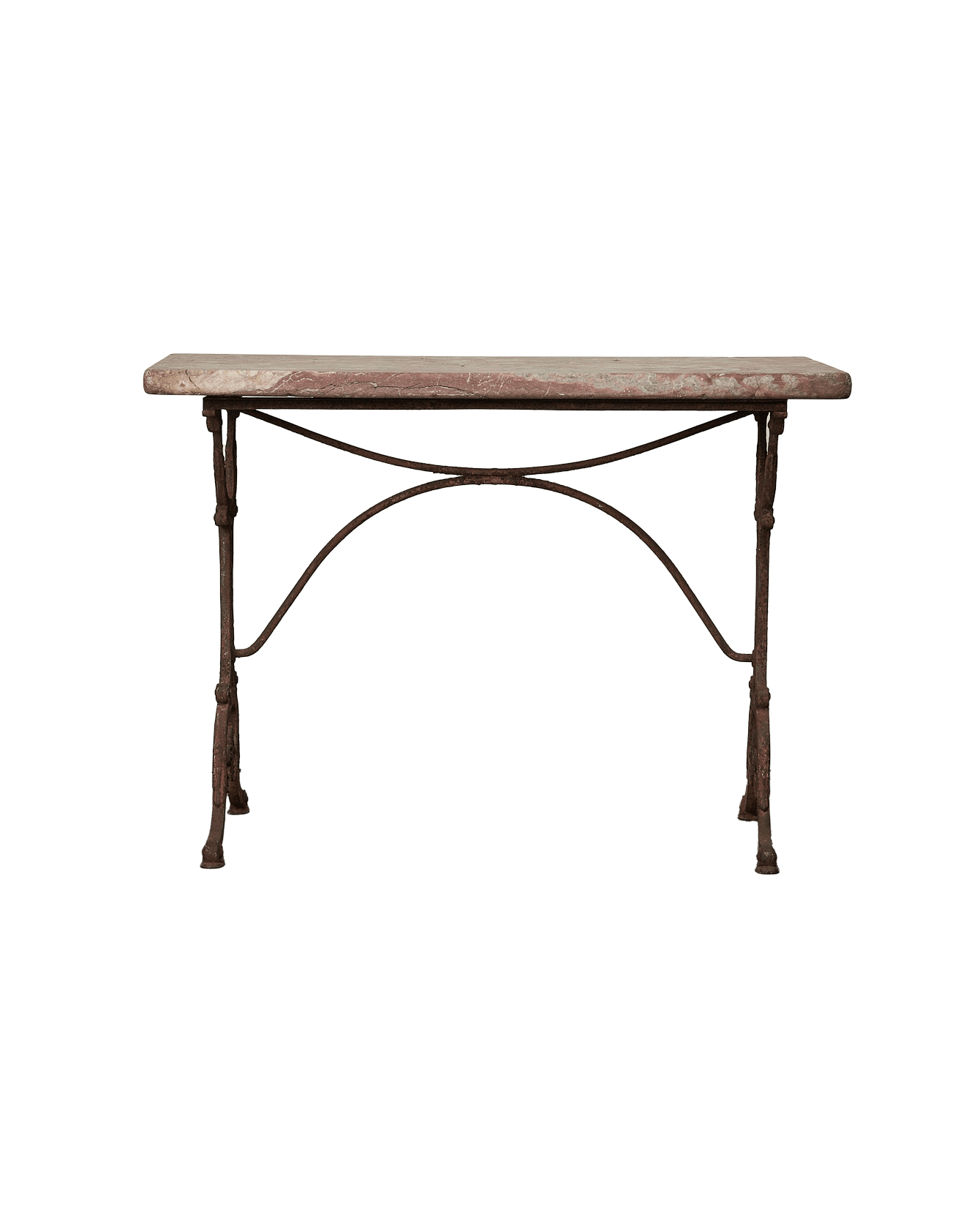 Antique Marble Bistro Table - Rectangle from France made of Marble