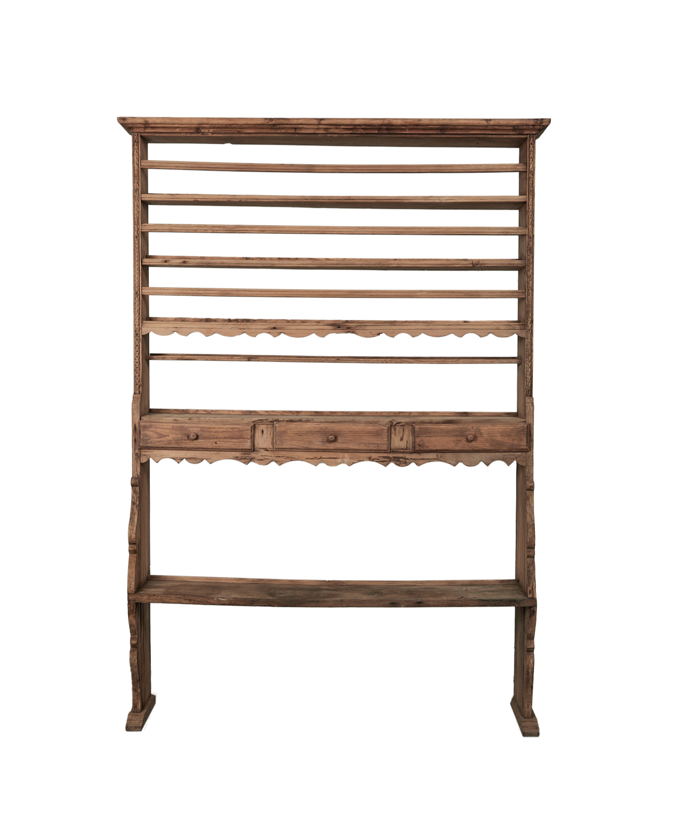 Vintage Dish Display Cabinet from France made of Wood