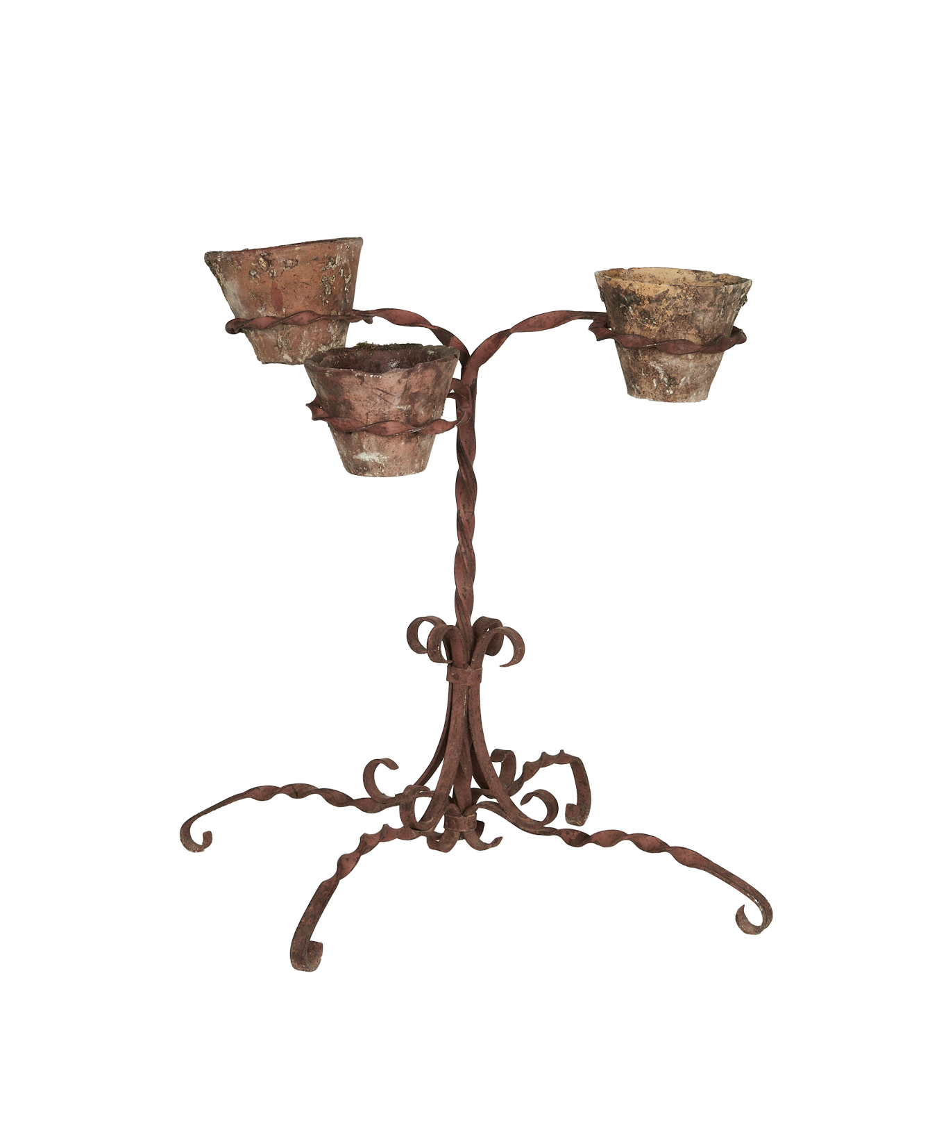 Antique Metal Pot Holder - Twisted from France made of Metal