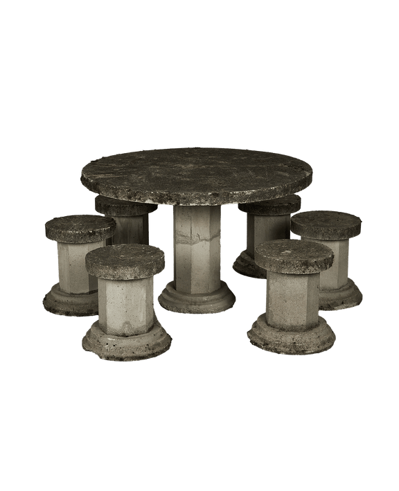 Cast Table and Stools