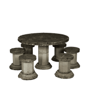 Cast Table and Stools