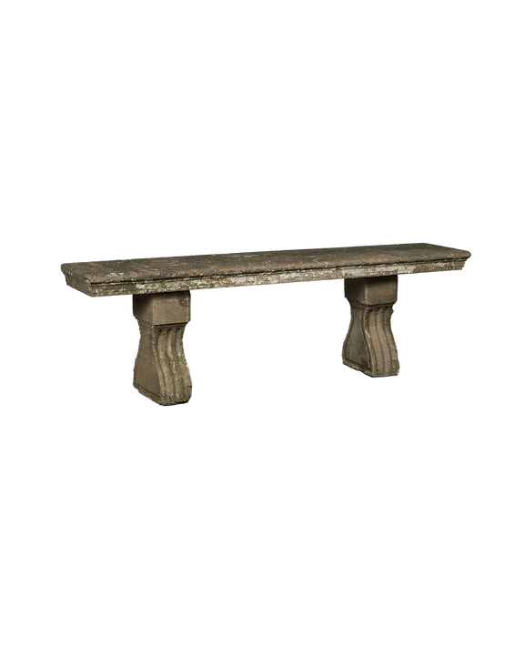 Stone Garden Bench