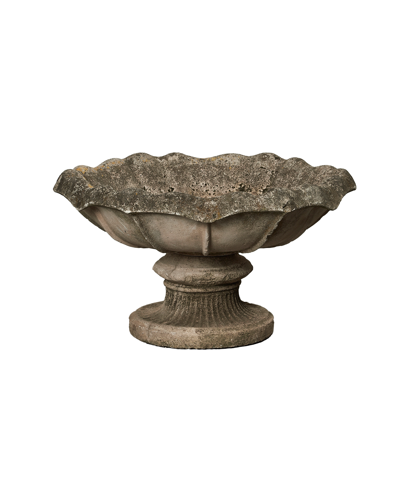 Antique Stone Bird Bath - 2pc from France made of Stone