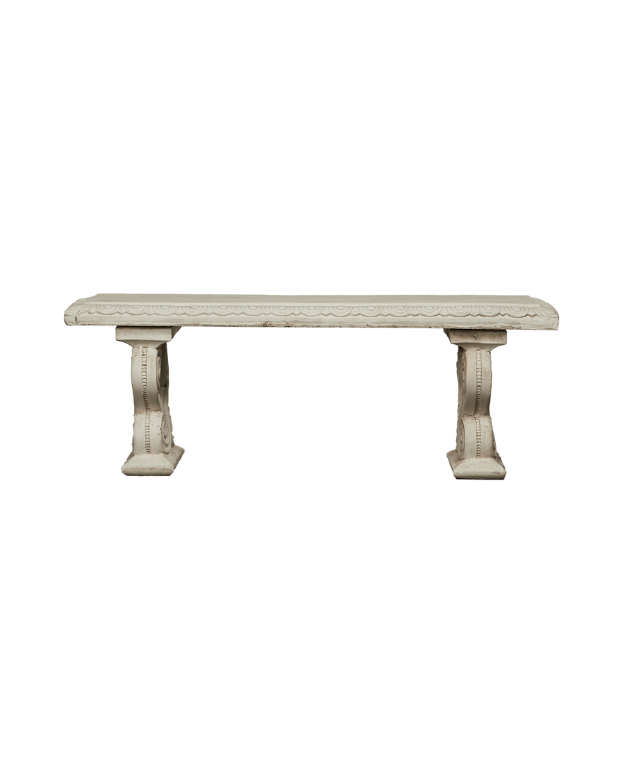 Olive Ateliers French Cast Stone Bench