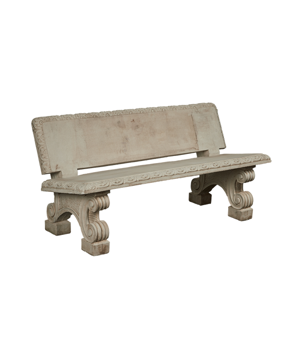 Cast Stone Park Bench