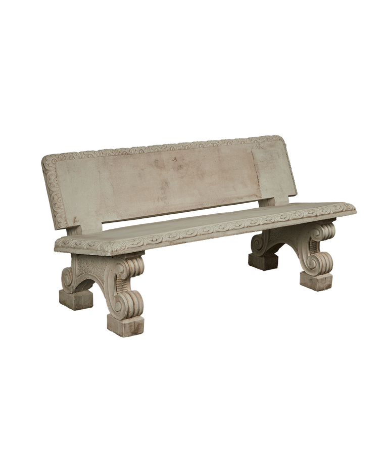 Cast Stone Park Bench