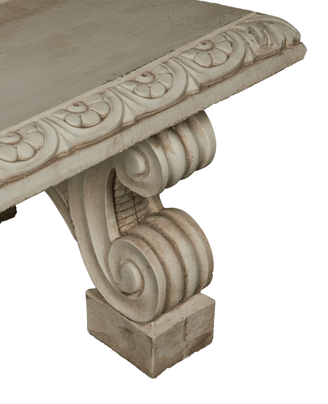 Reproduction Cast Stone Park Bench from France made of Cement