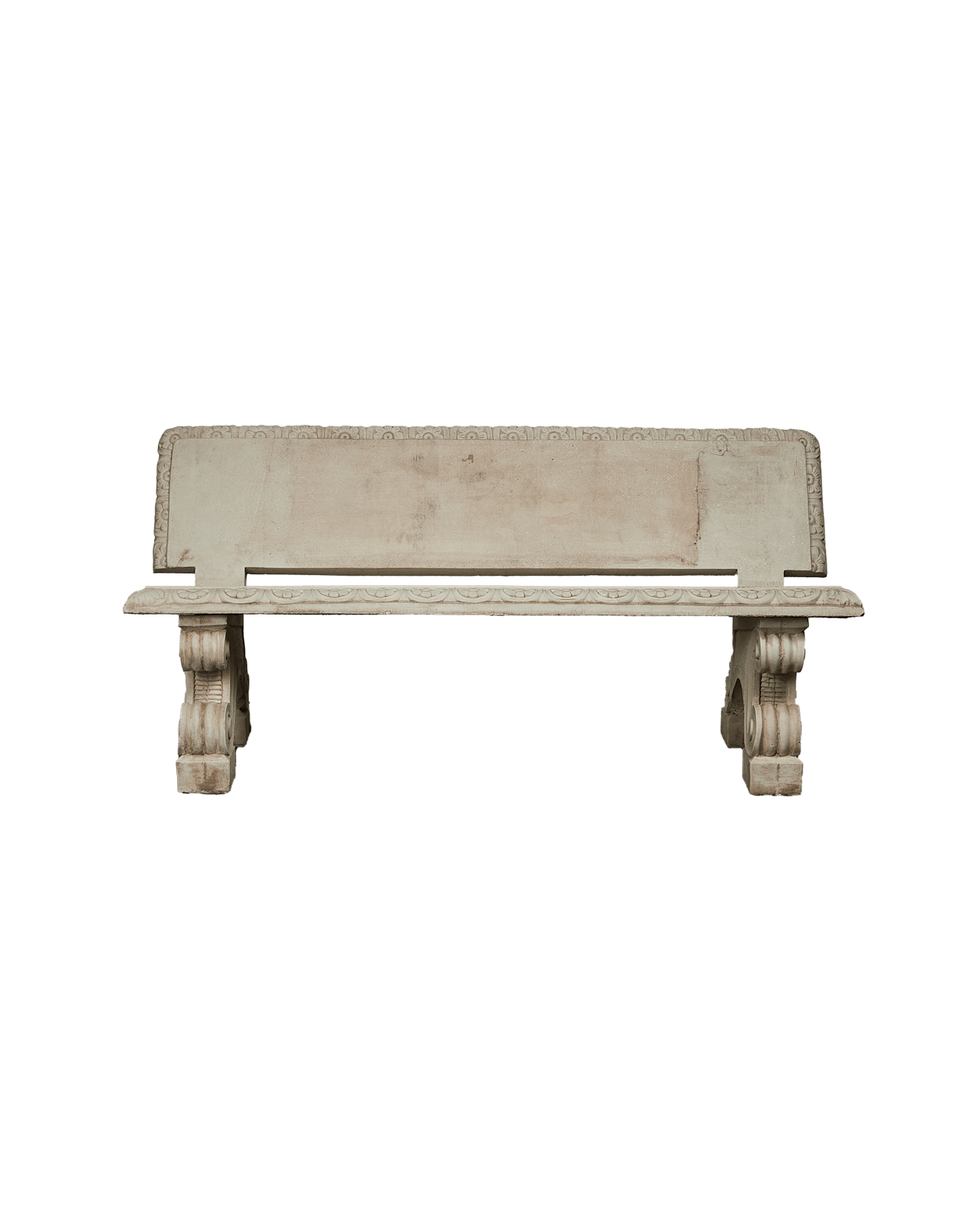 Reproduction Cast Stone Park Bench from France made of Cement