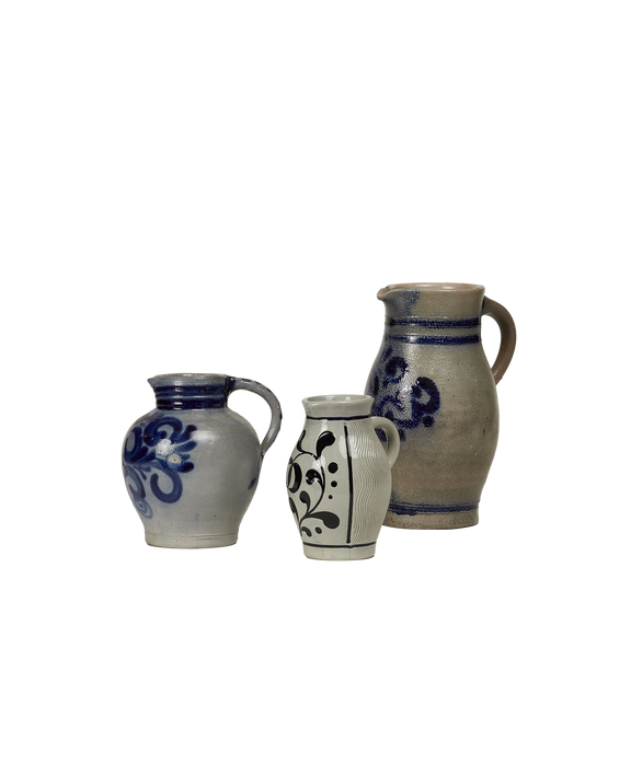 Pitcher - Blue Alsace Glaze Assorted