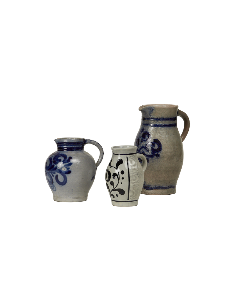 Pitcher - Blue Alsace Glaze Assorted