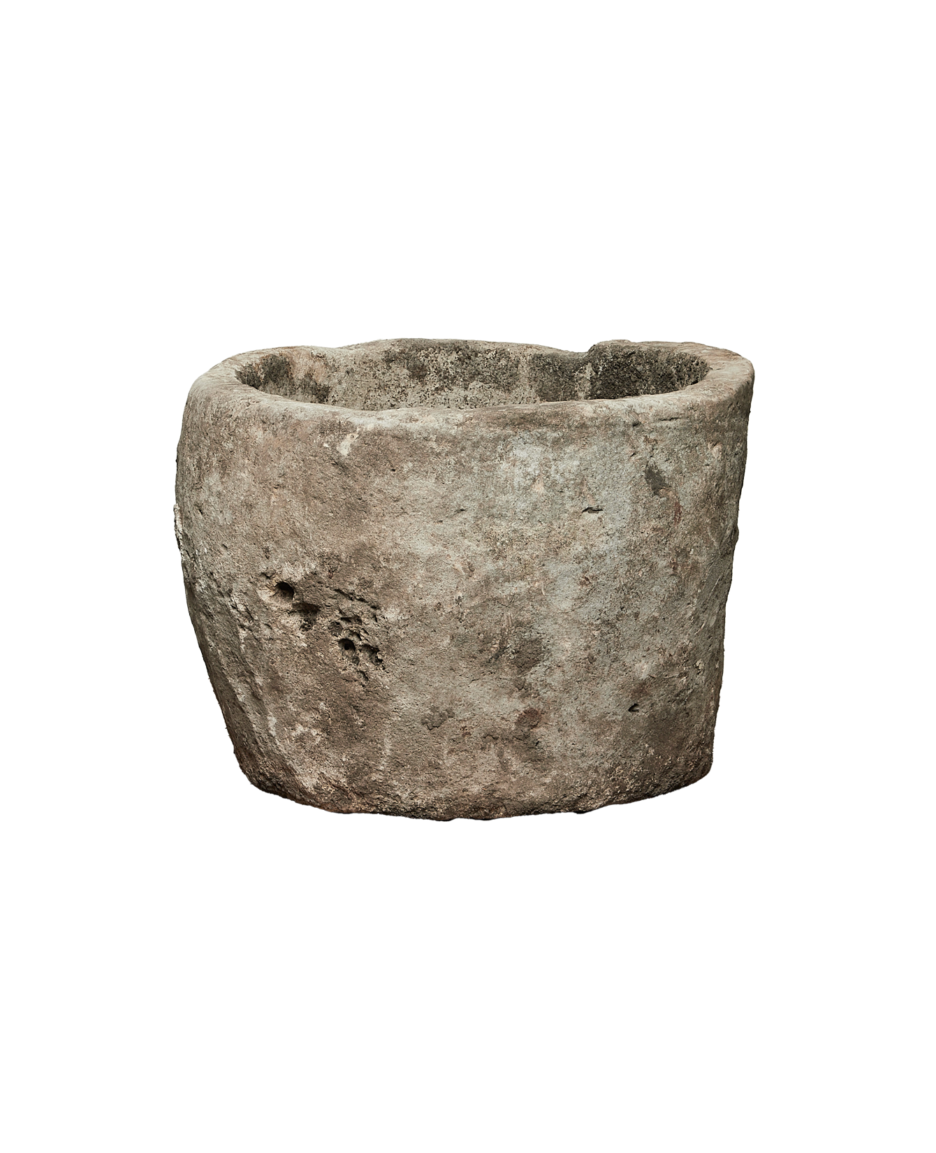 Vintage Limestone Trough - Round from Indonesia - Planters, Fountains, & Water Features