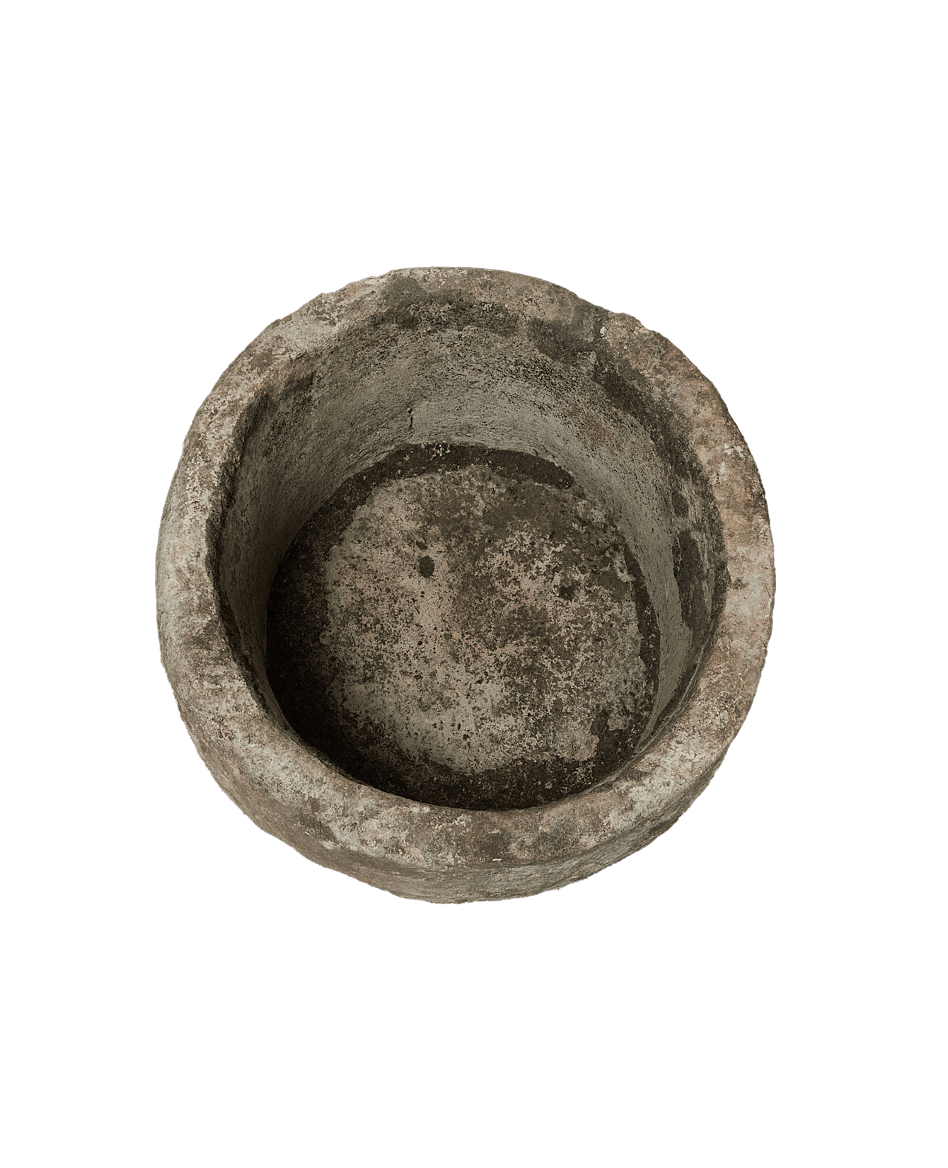 Vintage Limestone Trough - Round from Indonesia - Planters, Fountains, & Water Features