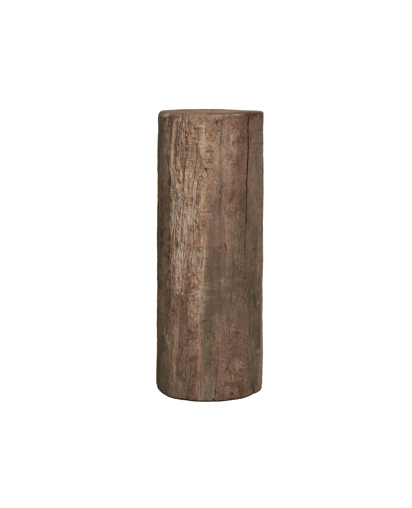 Vintage Wood Pedestal - Round from India made of Wood