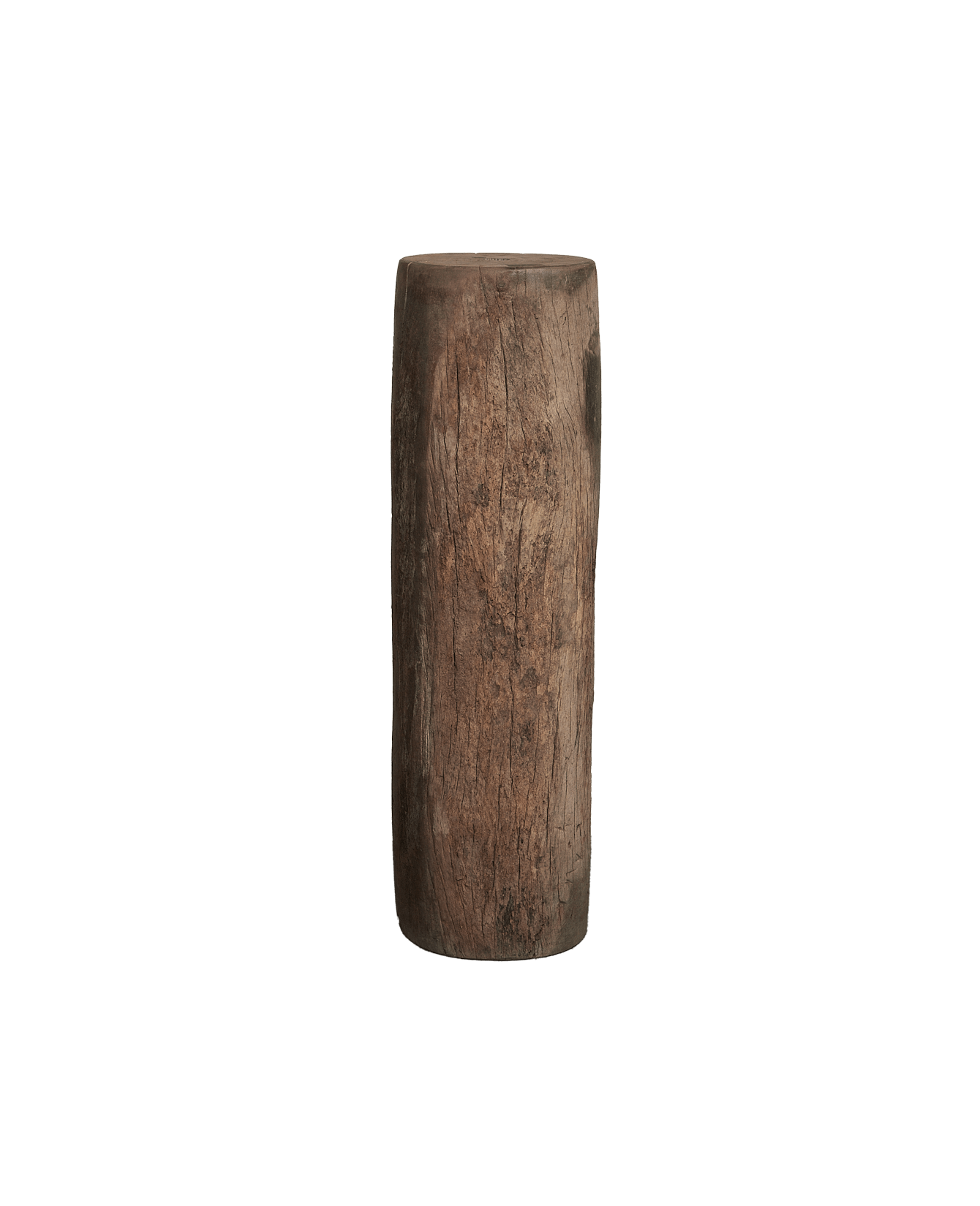 Vintage Wood Pedestal - Round from India made of Wood