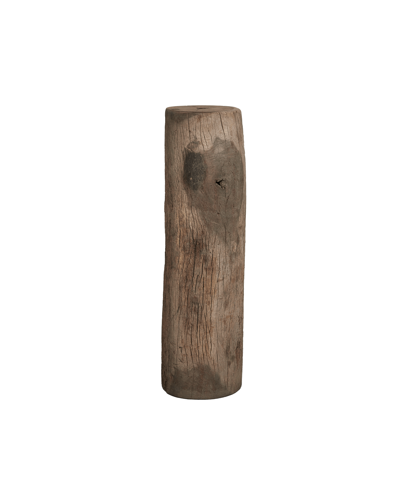 Vintage Wood Pedestal - Round from India made of Wood