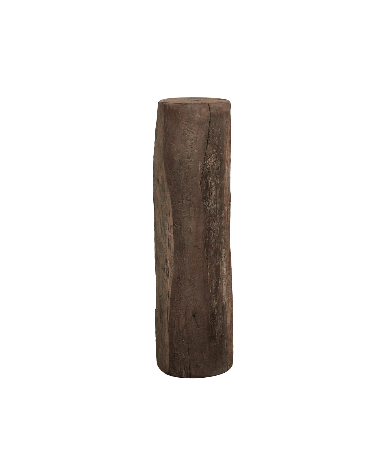 Vintage Wood Pedestal - Round from India made of Wood