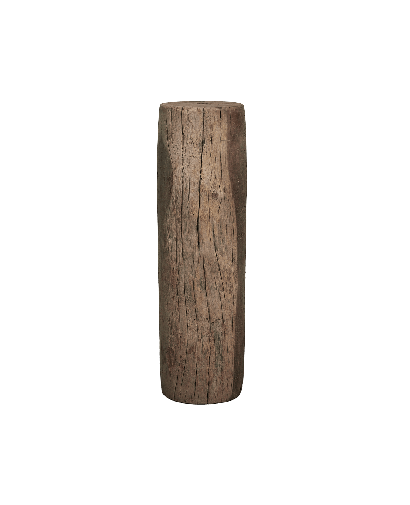 Vintage Wood Pedestal - Round from India made of Wood