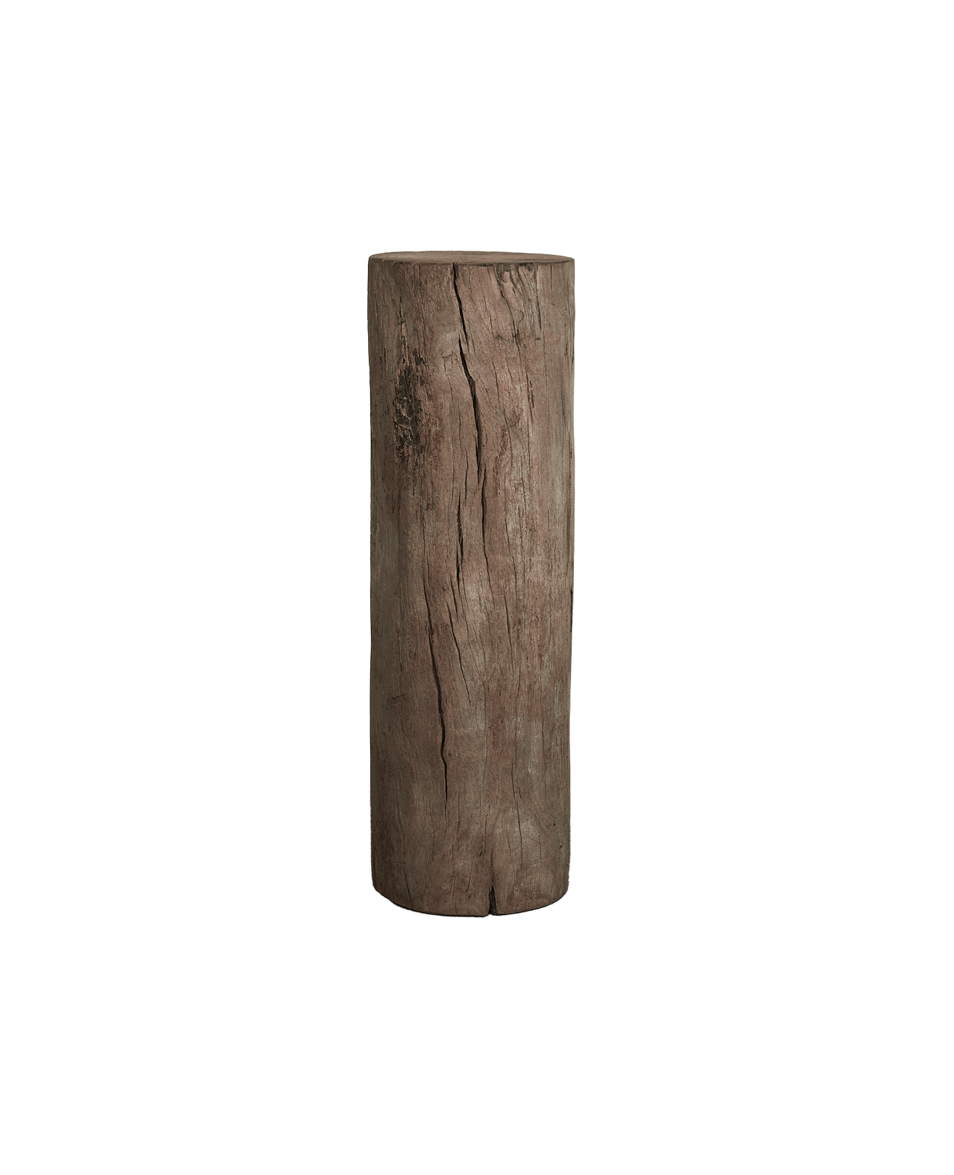 Vintage Wood Pedestal - Round from India made of Wood