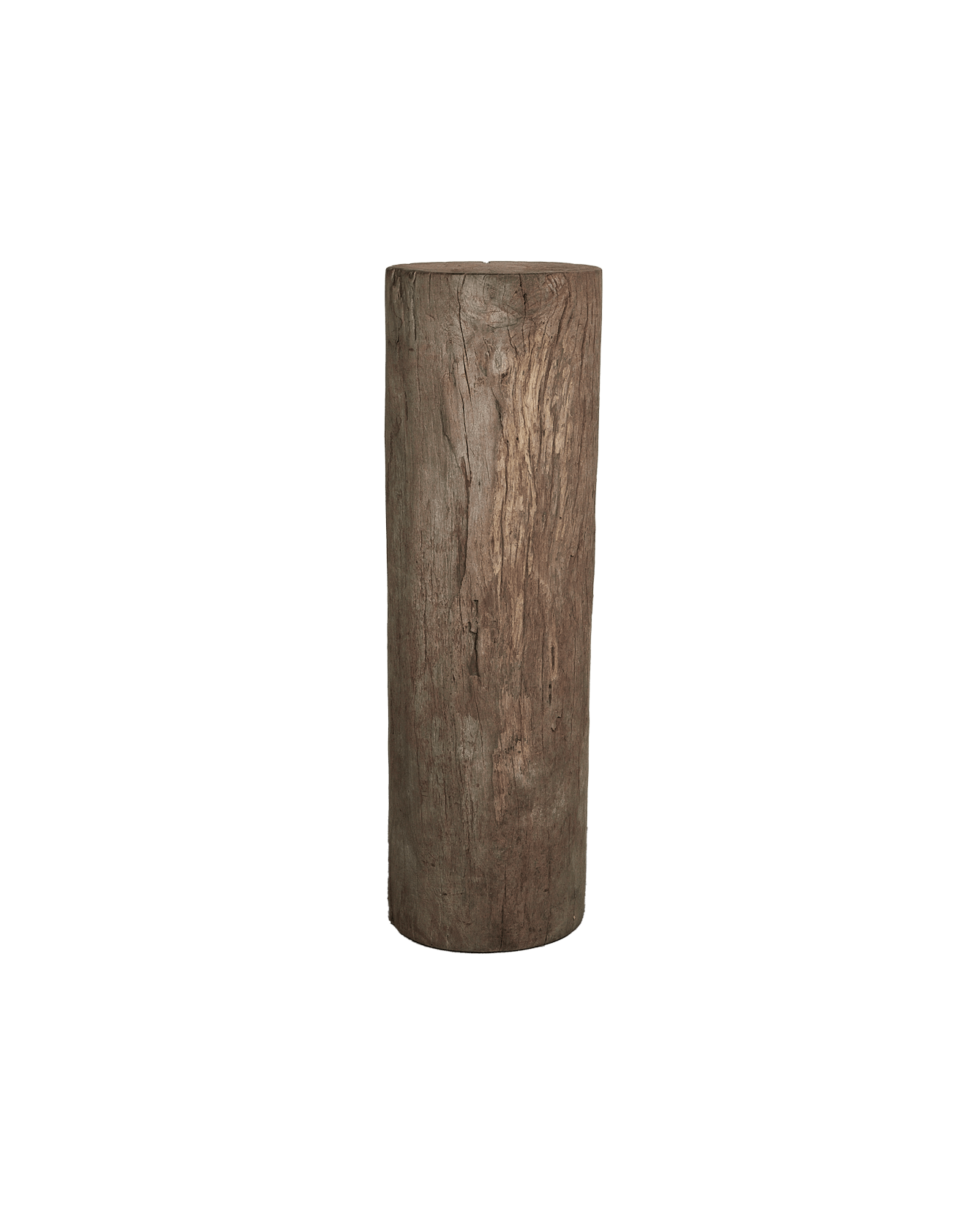 Vintage Wood Pedestal - Round from India made of Wood