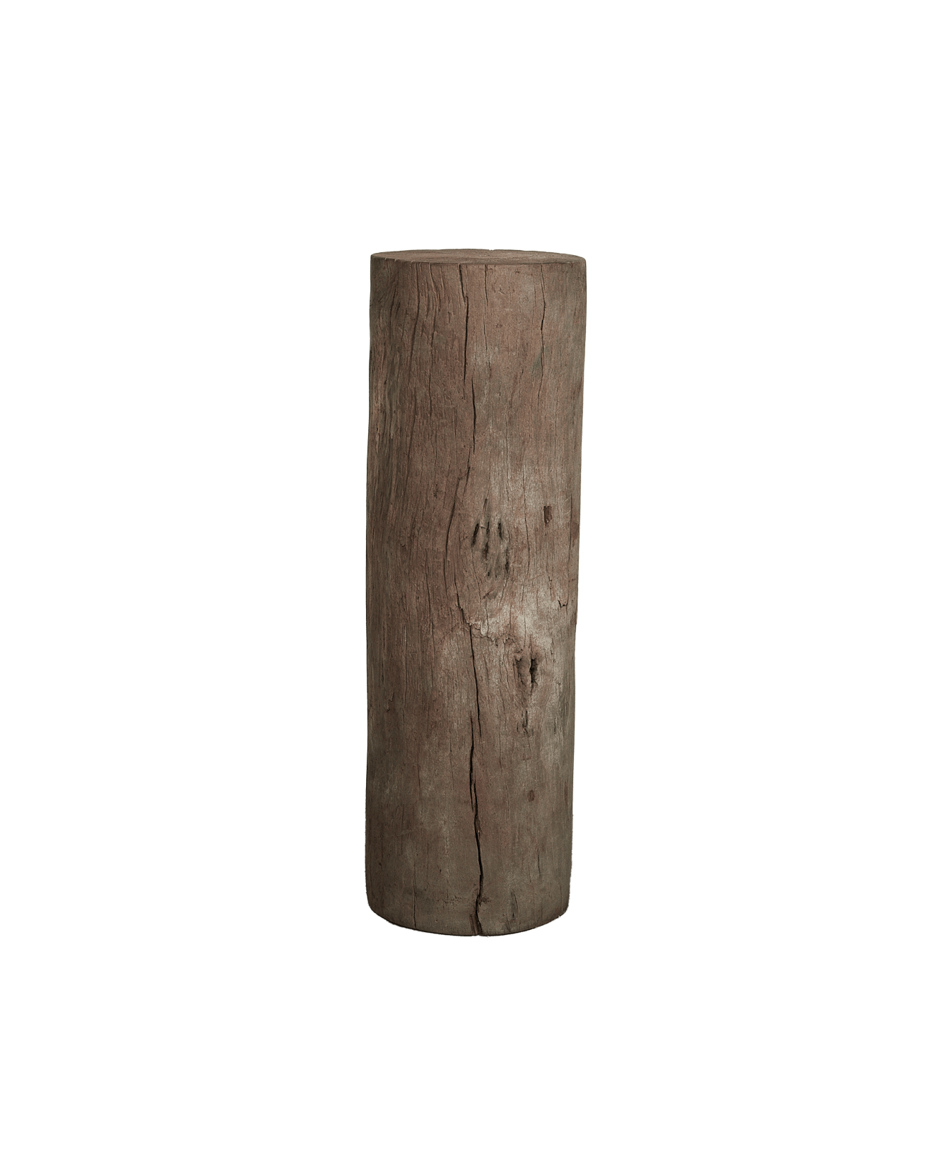 Vintage Wood Pedestal - Round from India made of Wood