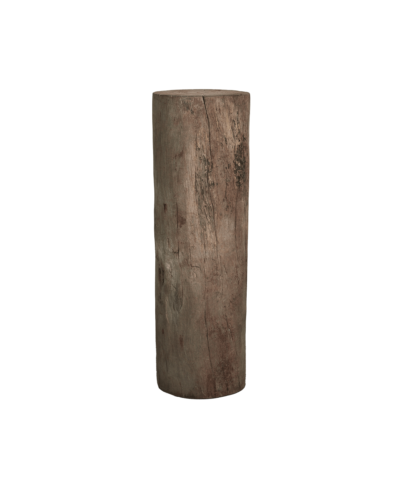 Vintage Wood Pedestal - Round from India made of Wood