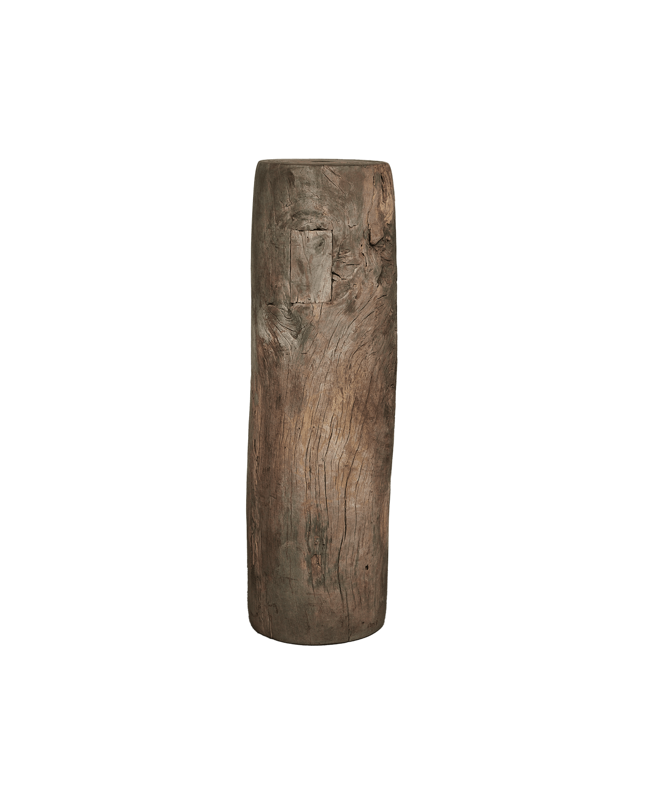 Vintage Wood Pedestal - Round from India made of Wood