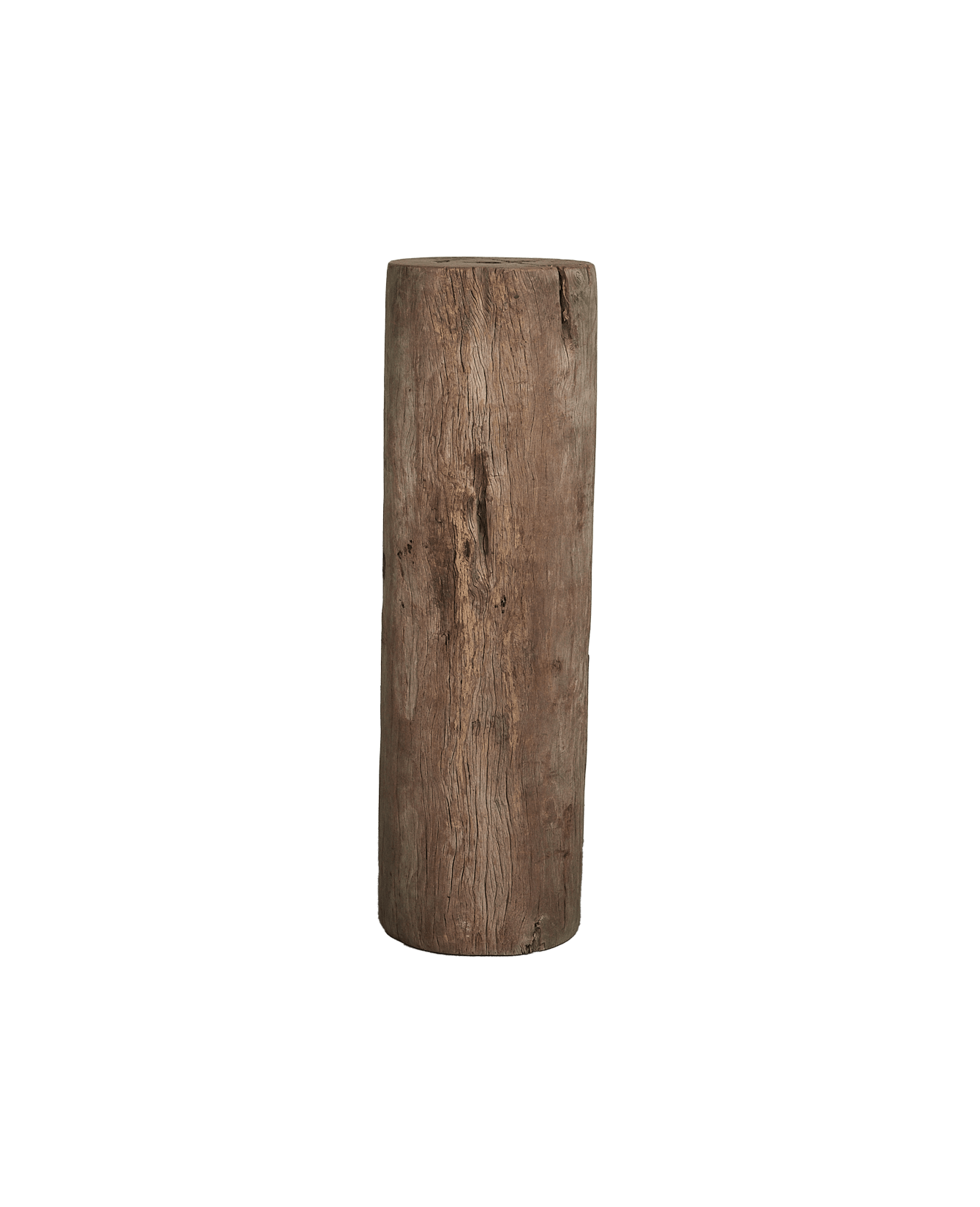 Vintage Wood Pedestal - Round from India made of Wood