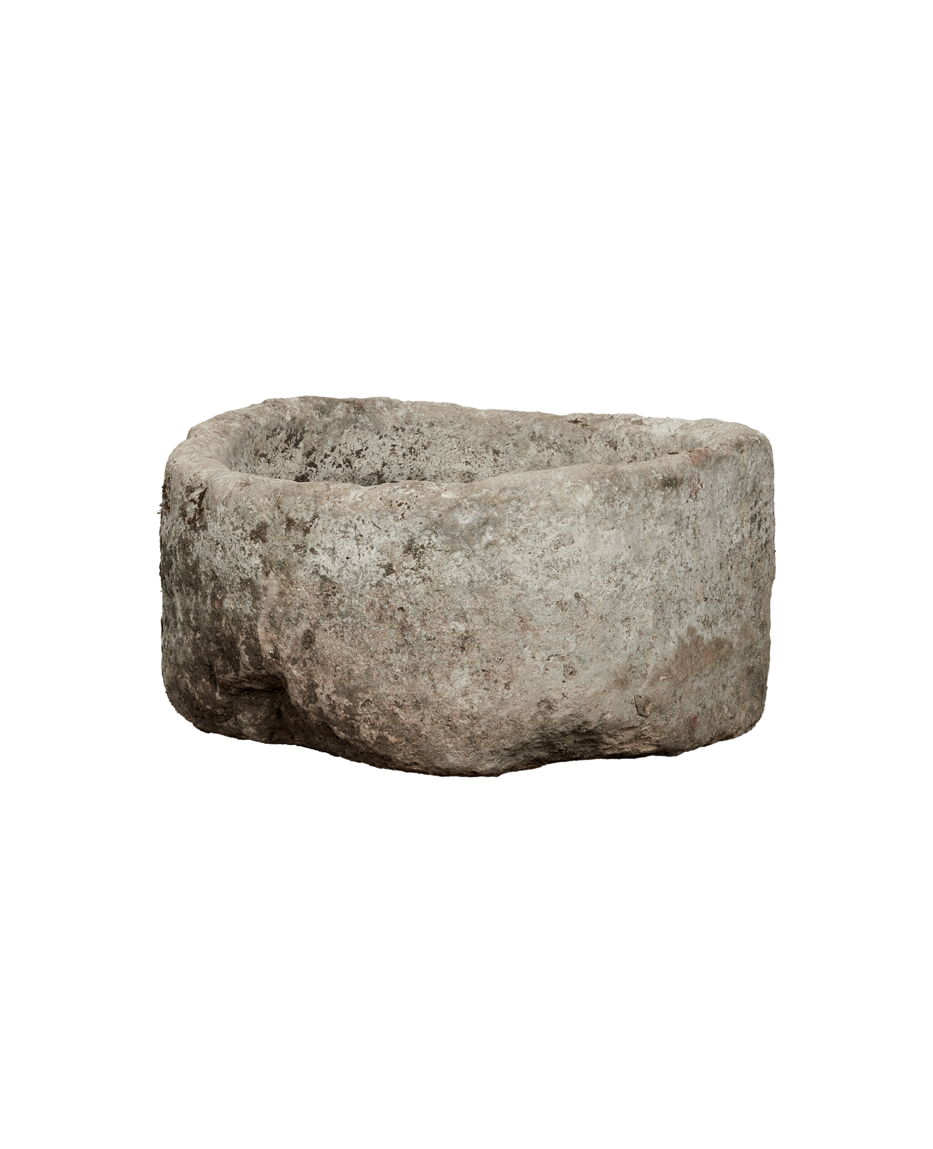 Vintage Limestone Trough - Round from Indonesia - Planters, Fountains, & Water Features