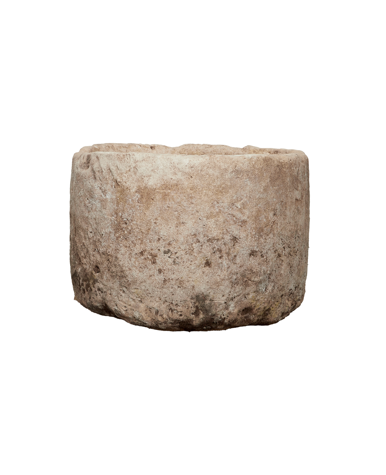 Vintage Limestone Trough - Round from Indonesia - Planters, Fountains, & Water Features