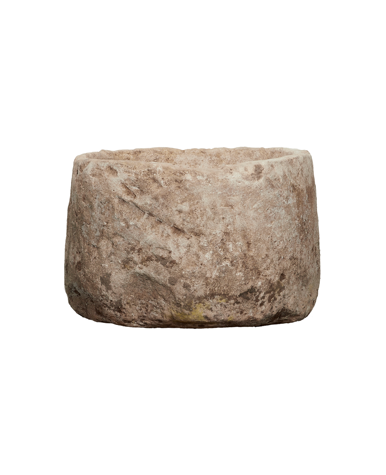 Vintage Limestone Trough - Round from Indonesia - Planters, Fountains, & Water Features