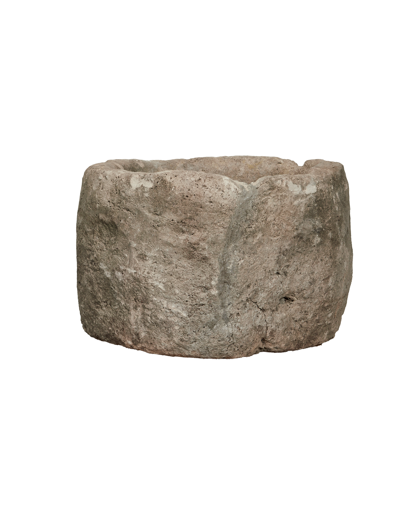 Vintage Limestone Trough - Round from Indonesia - Planters, Fountains, & Water Features