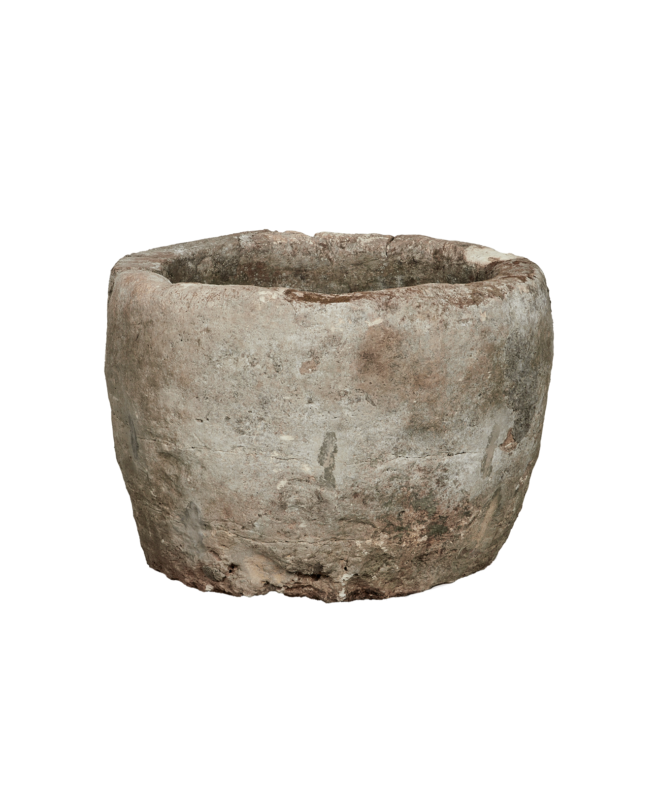 Vintage Limestone Trough - Round from Indonesia - Planters, Fountains, & Water Features