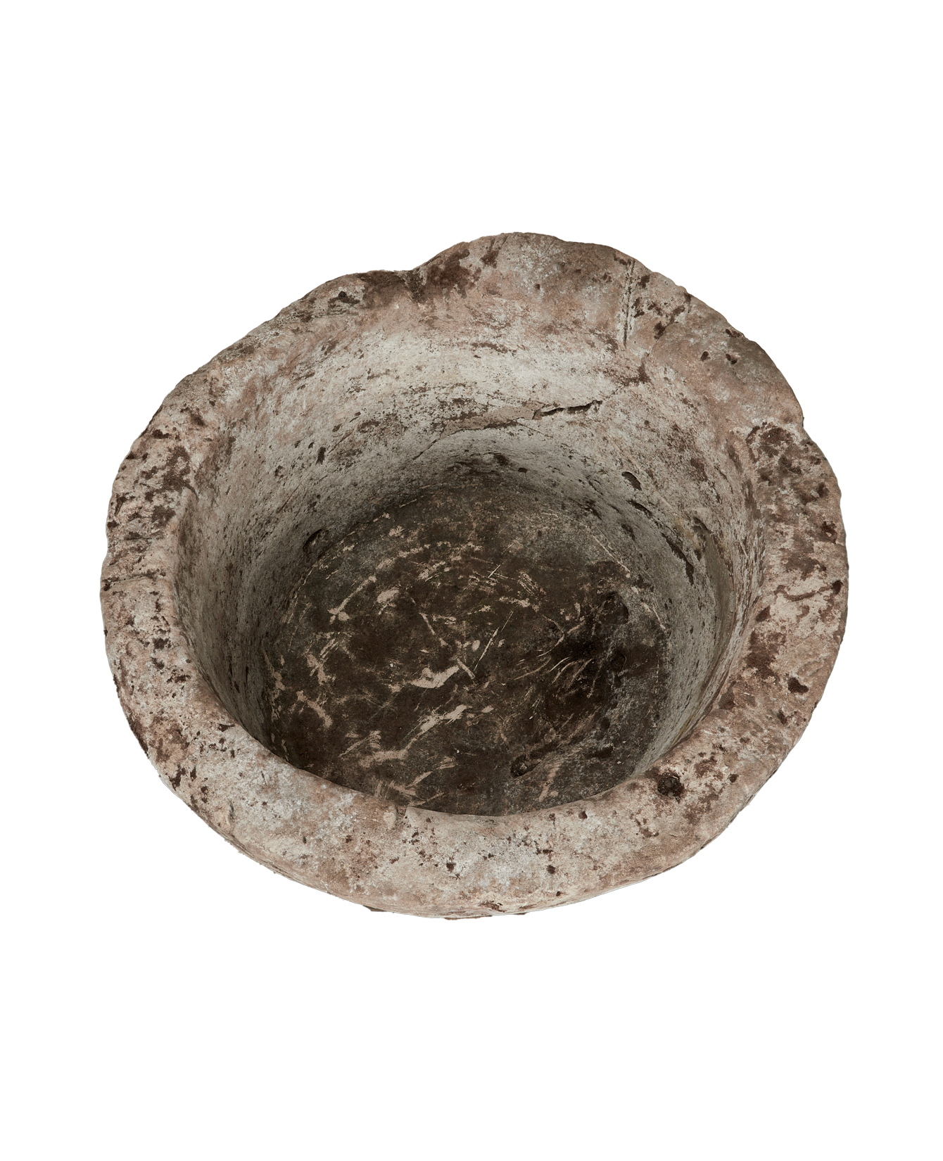 Vintage Limestone Trough - Round from Indonesia - Planters, Fountains, & Water Features