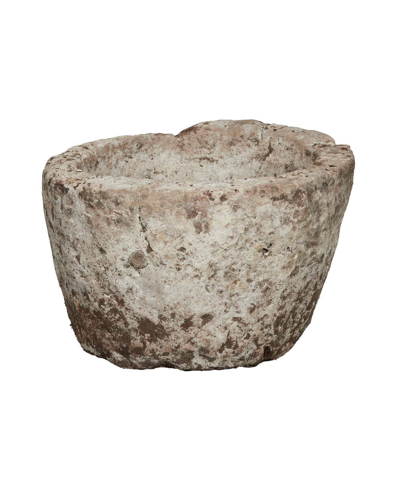 Vintage Limestone Trough - Round from Indonesia - Planters, Fountains, & Water Features