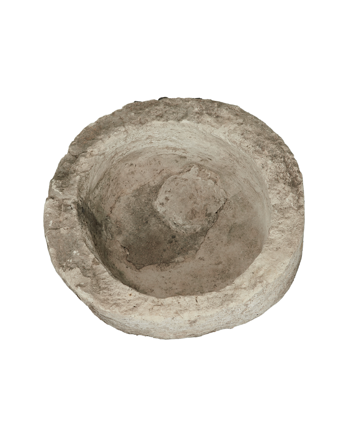 Vintage Limestone Trough - Round from Indonesia - Planters, Fountains, & Water Features