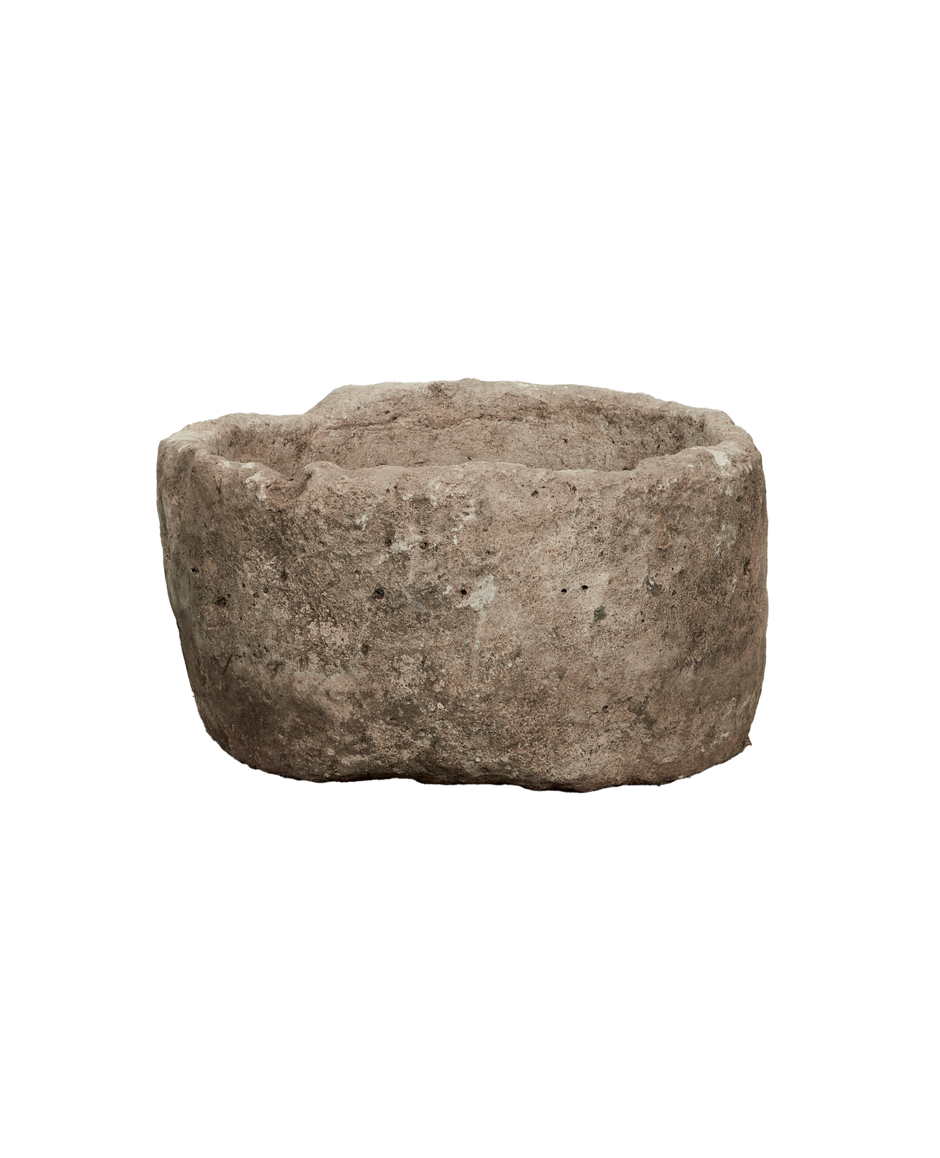 Vintage Limestone Trough - Round from Indonesia - Planters, Fountains, & Water Features