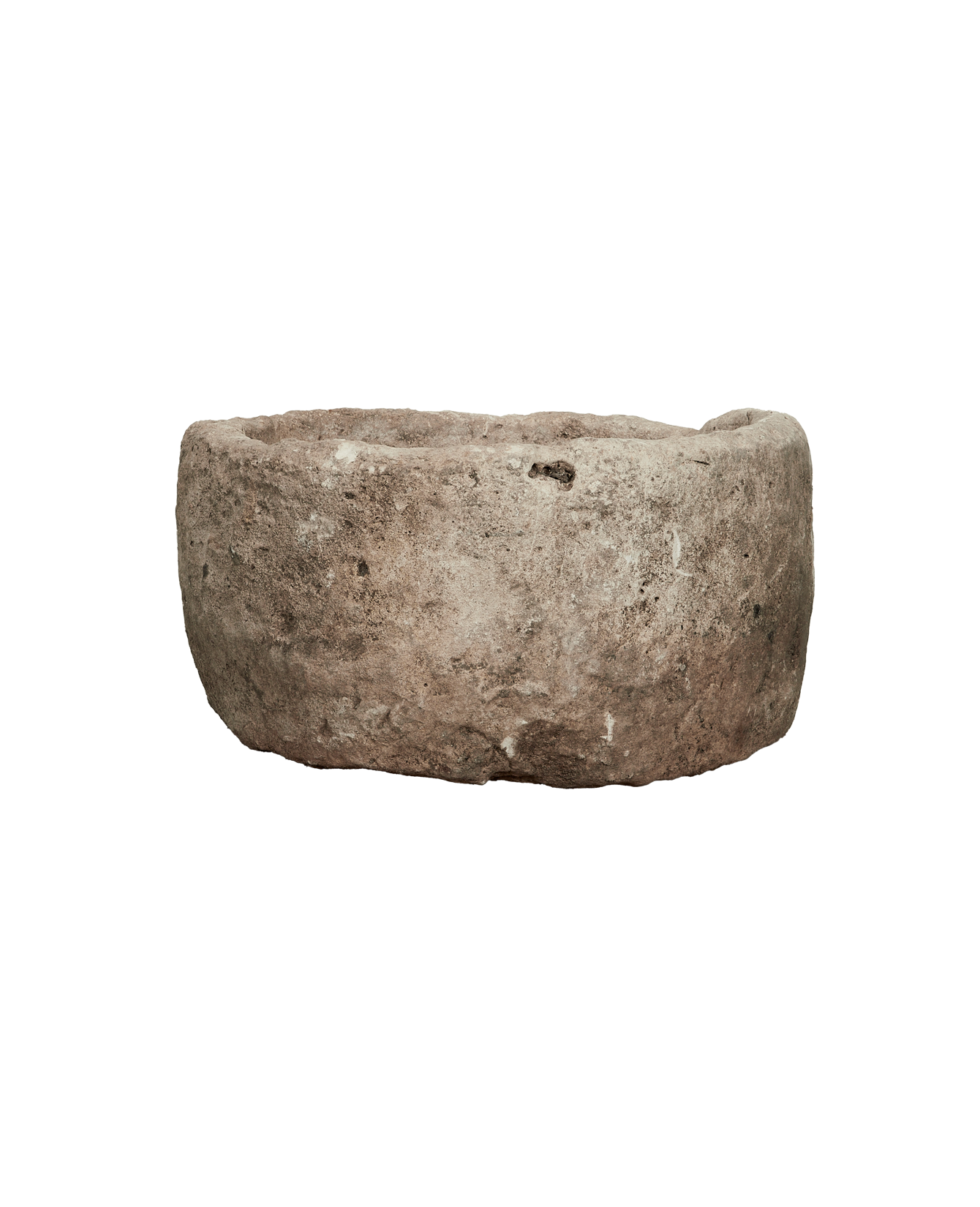 Vintage Limestone Trough - Round from Indonesia - Planters, Fountains, & Water Features