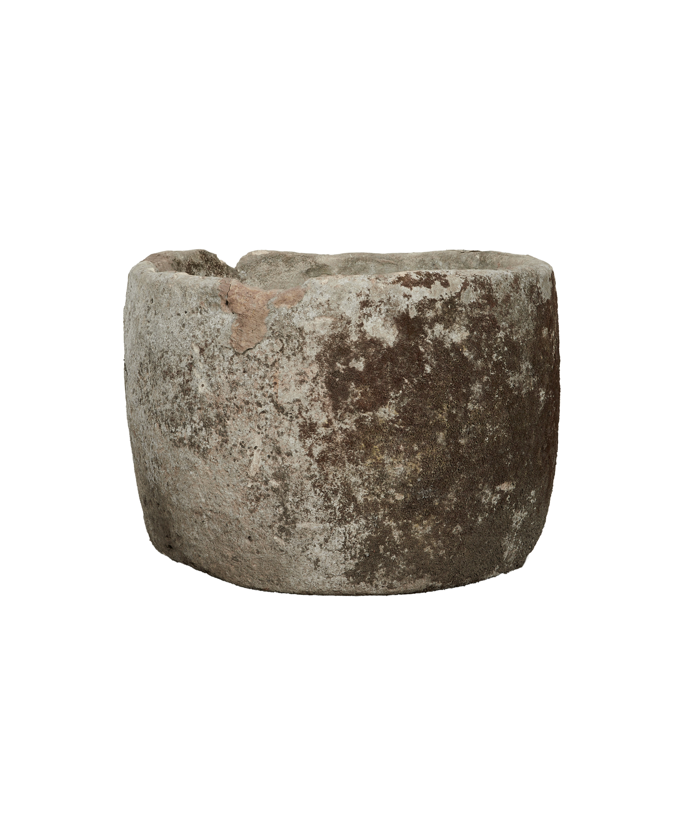 Vintage Limestone Trough - Round from Indonesia - Planters, Fountains, & Water Features
