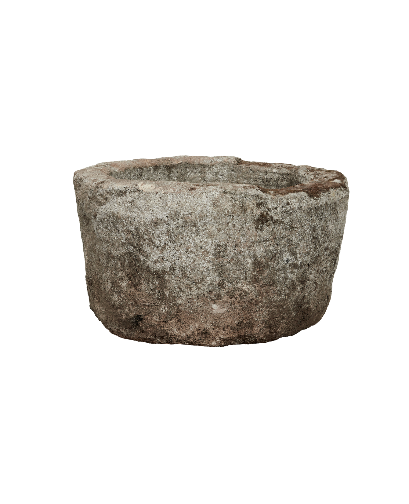 Vintage Limestone Trough - Round from Indonesia - Planters, Fountains, & Water Features