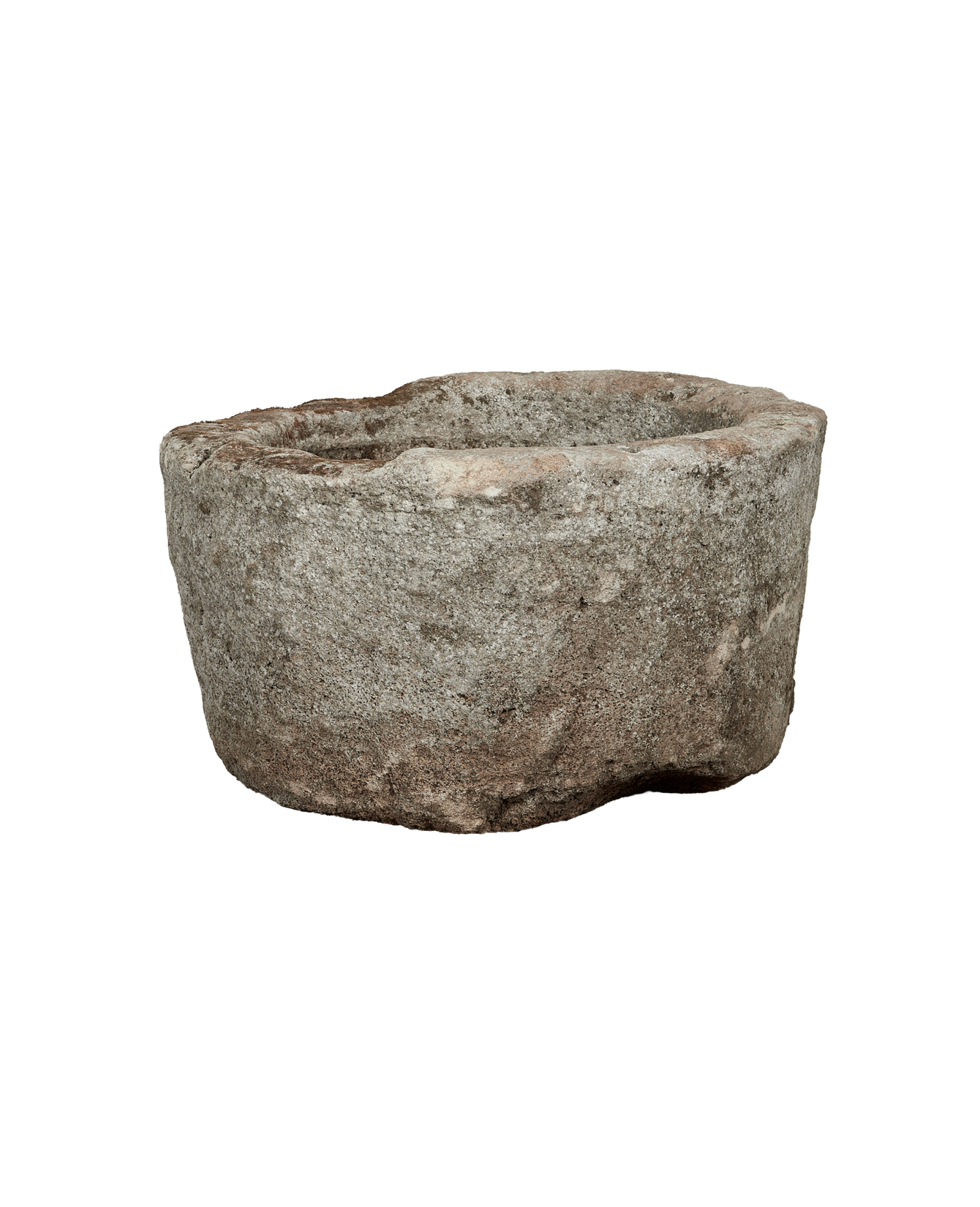 Vintage Limestone Trough - Round from Indonesia - Planters, Fountains, & Water Features