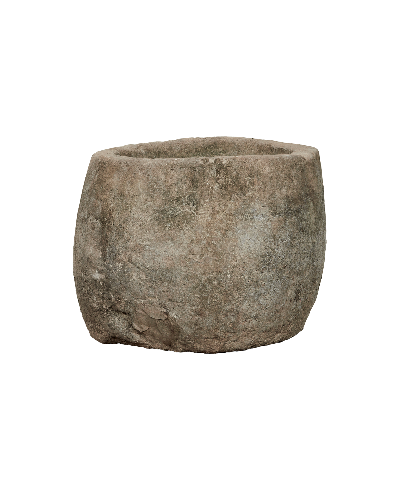 Vintage Limestone Trough - Round from Indonesia - Planters, Fountains, & Water Features
