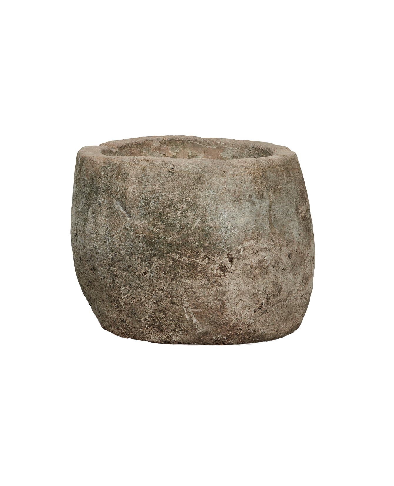 Vintage Limestone Trough - Round from Indonesia - Planters, Fountains, & Water Features