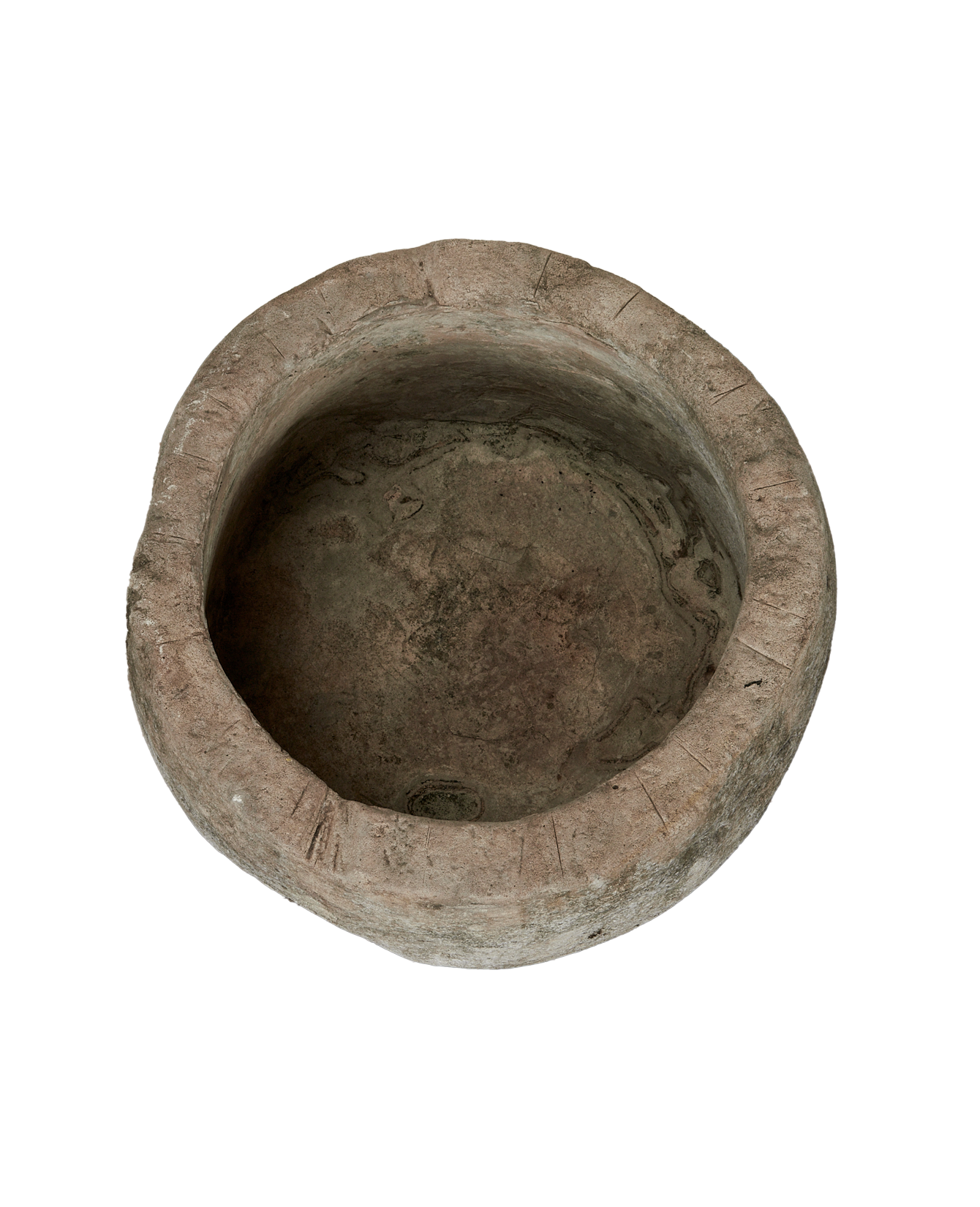 Vintage Limestone Trough - Round from Indonesia - Planters, Fountains, & Water Features