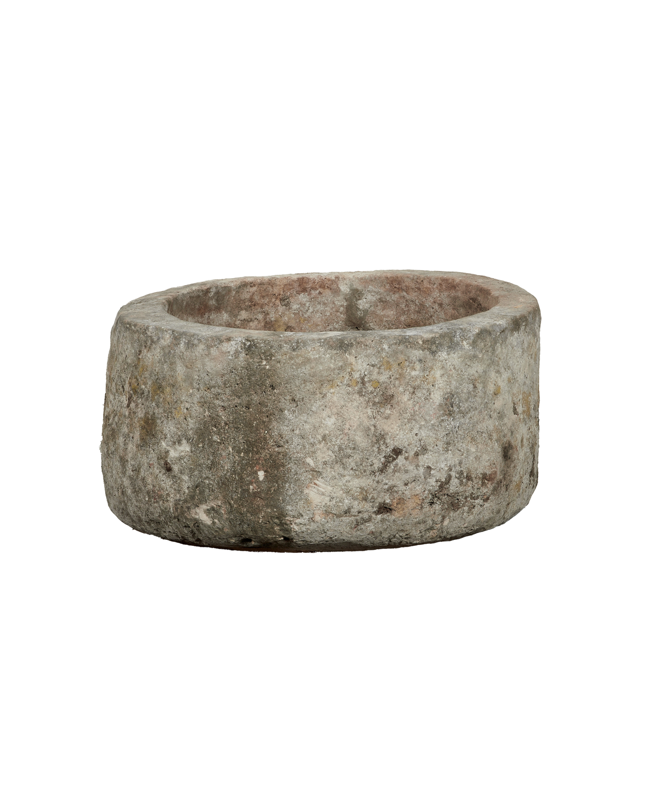 Vintage Limestone Trough - Round from Indonesia - Planters, Fountains, & Water Features